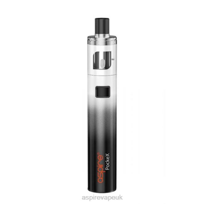 Aspire Pockex Anniversary Edition Kit | Aspire UK Vape 4JTD117 Black and White Gradient