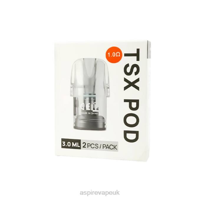 Aspire Tsx Pod 1.0 Ohm (3.0 Ml)/2 PCS Per Pack (Compatible With Cyber S And Cyber X) | Aspire Vape UK Price 4JTD234